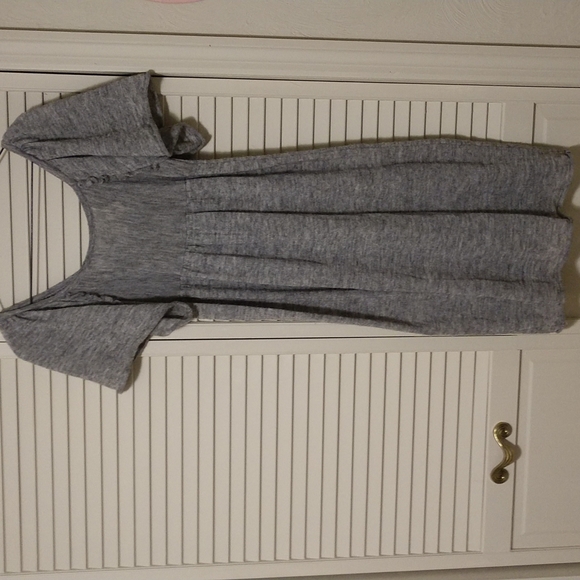 *Host Pick* Moth Anthropologie Soft As Feathers Gray Knit Dress Size Large - Picture 3 of 13